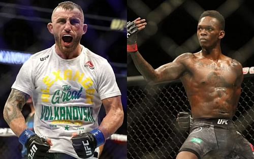 Alexander Volkanovski (left) and Israel Adesanya (right)