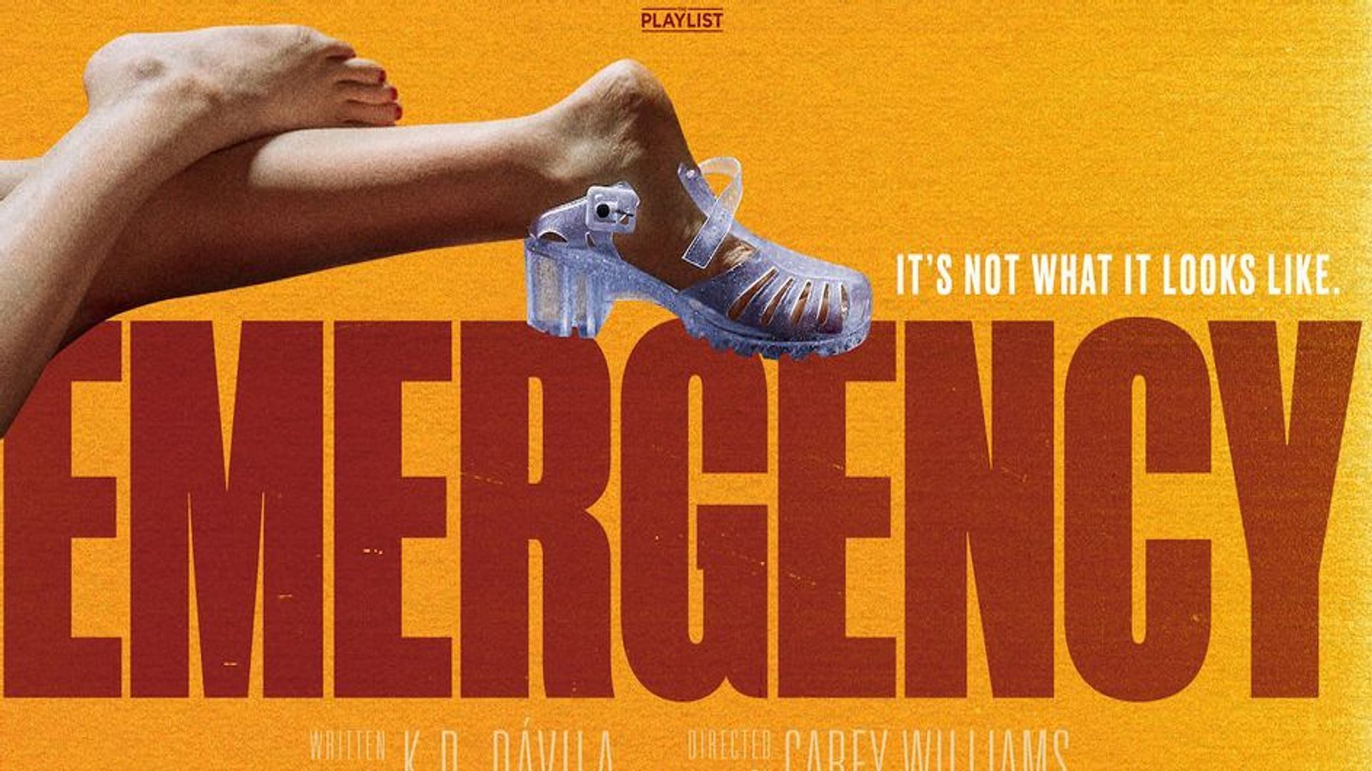 Prime Video&#039;s official poster for Emergency (Image via Prime Video)