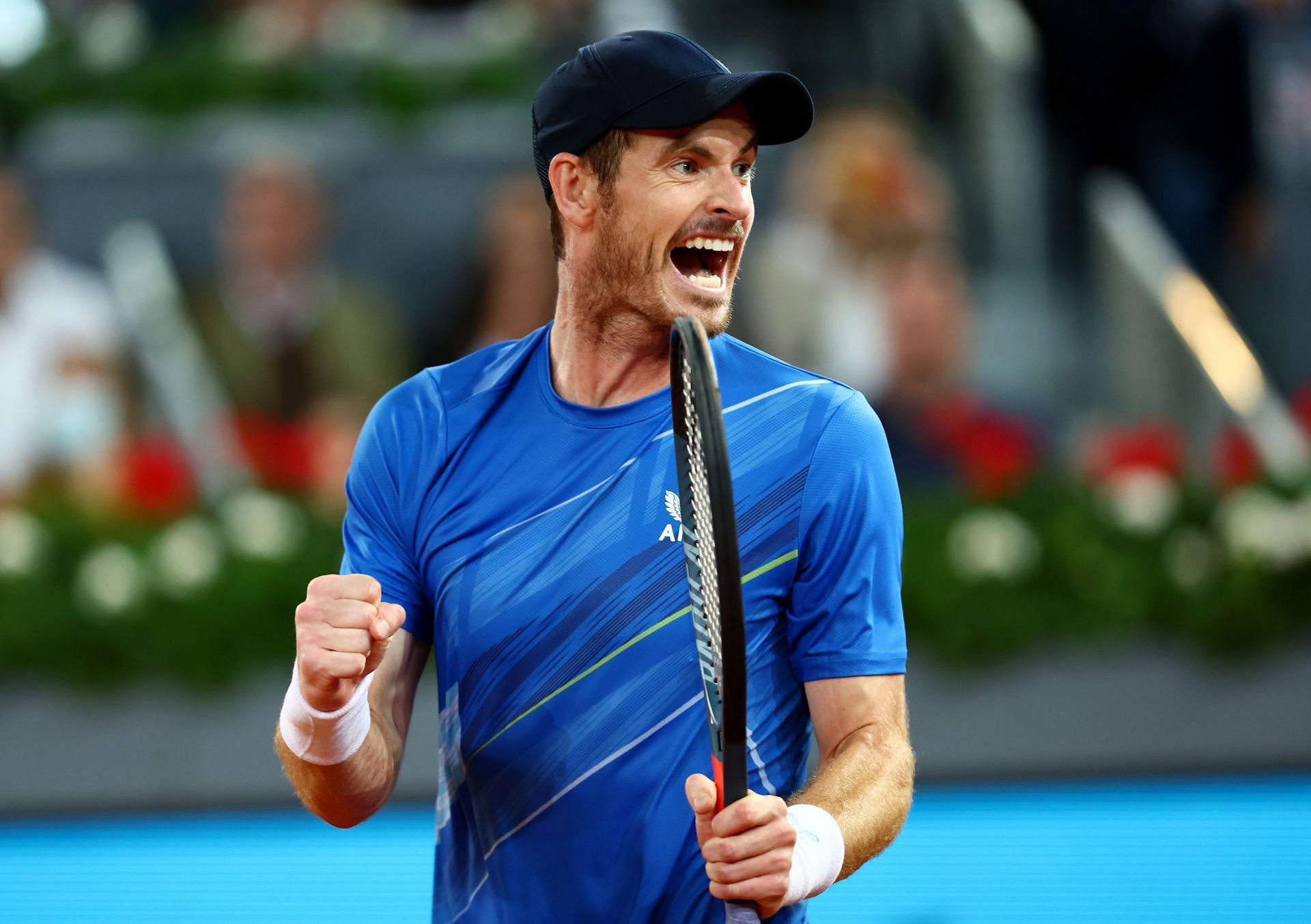 British tennis great Andy Murray at the Mutua Madrid Open - Day Five