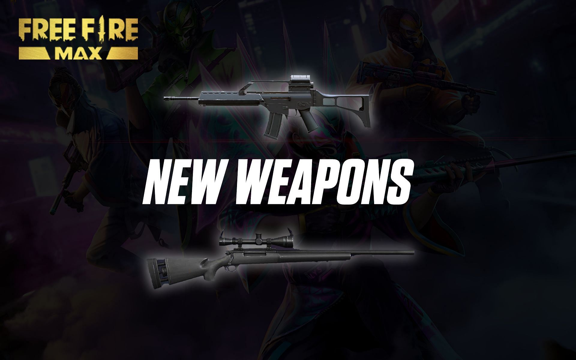 The Free Fire MAX OB34 update is bringing these two weapons into the game (Image via Sportskeeda)