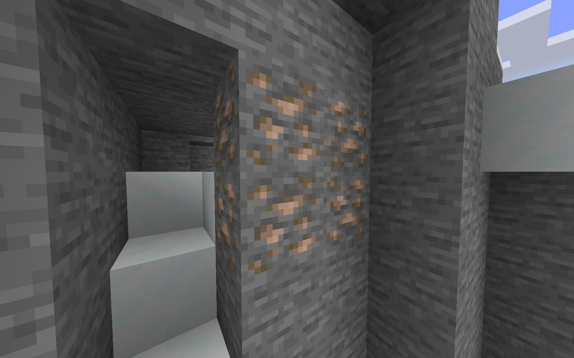 Iron ore blocks in Minecraft (Image via Minecraft)