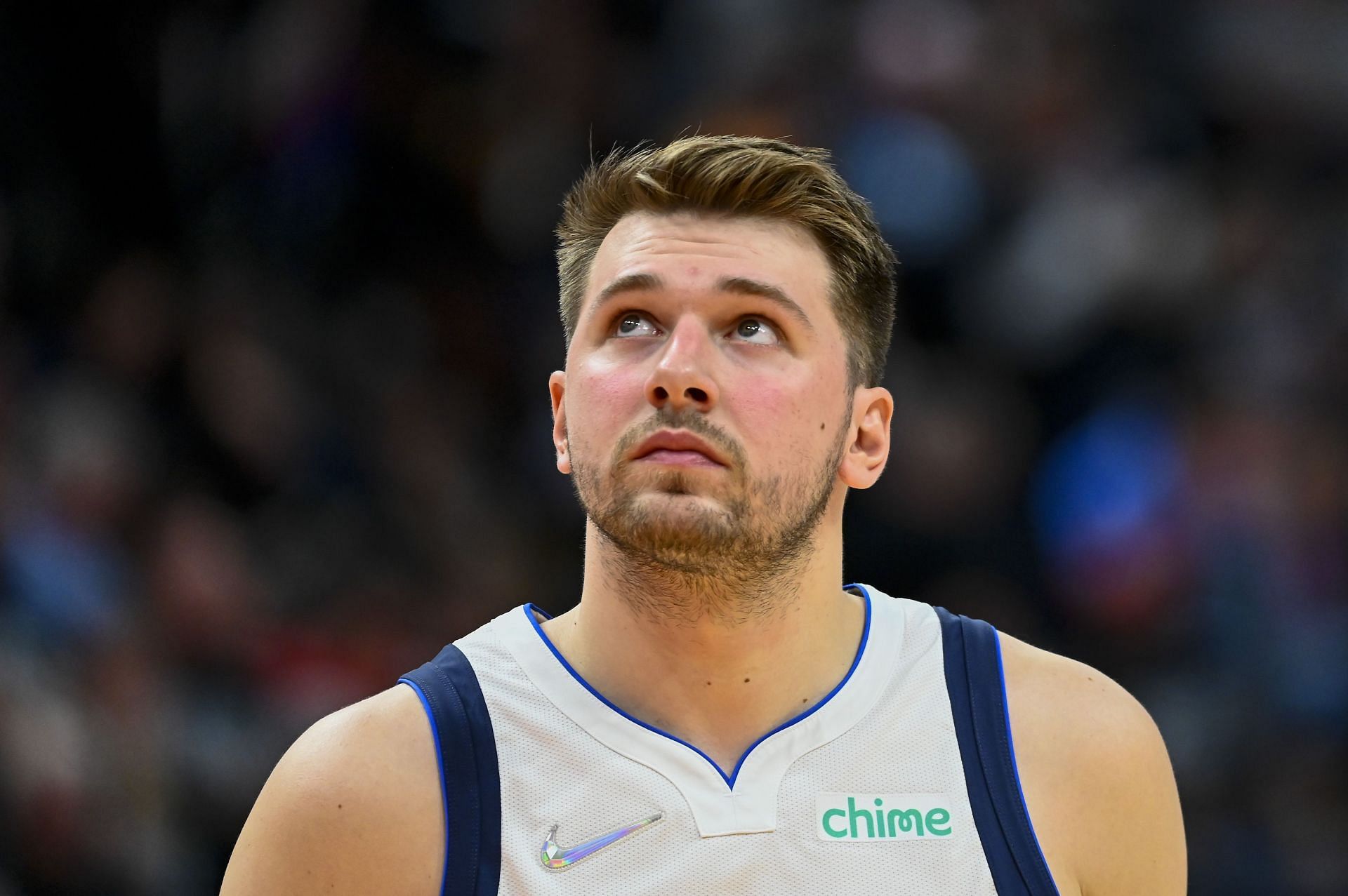 Luka Doncic of the Mavericks in the first round of the 2022 NBA playoffs against the Utah Jazz