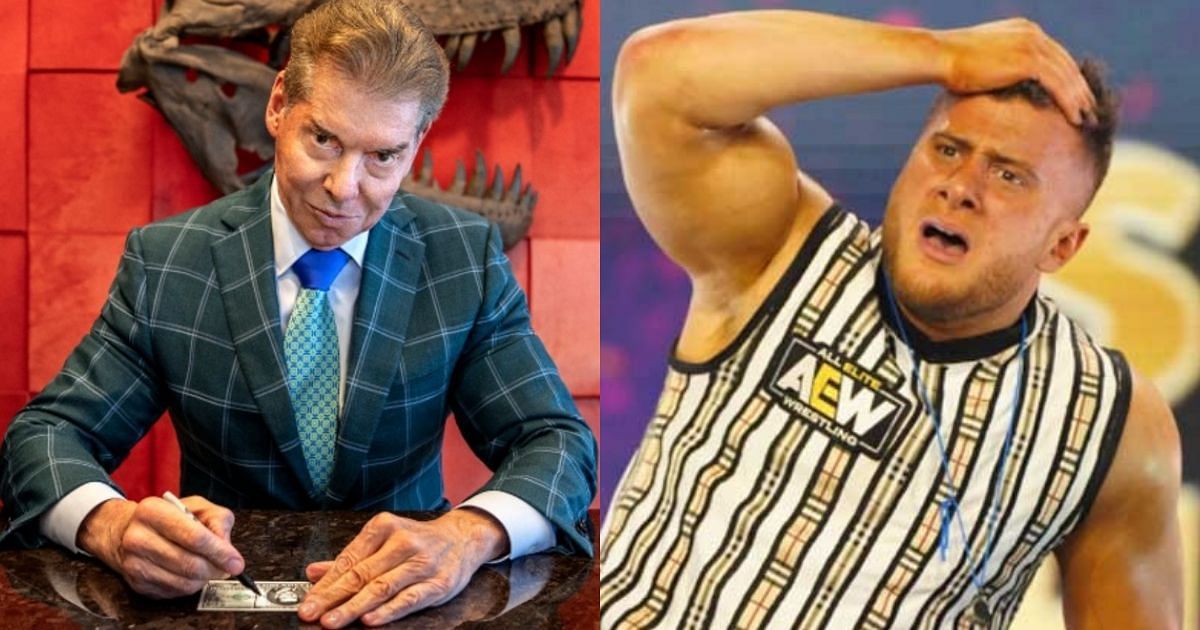 Vince McMahon and Maxwell Jacob Friedman (MJF).