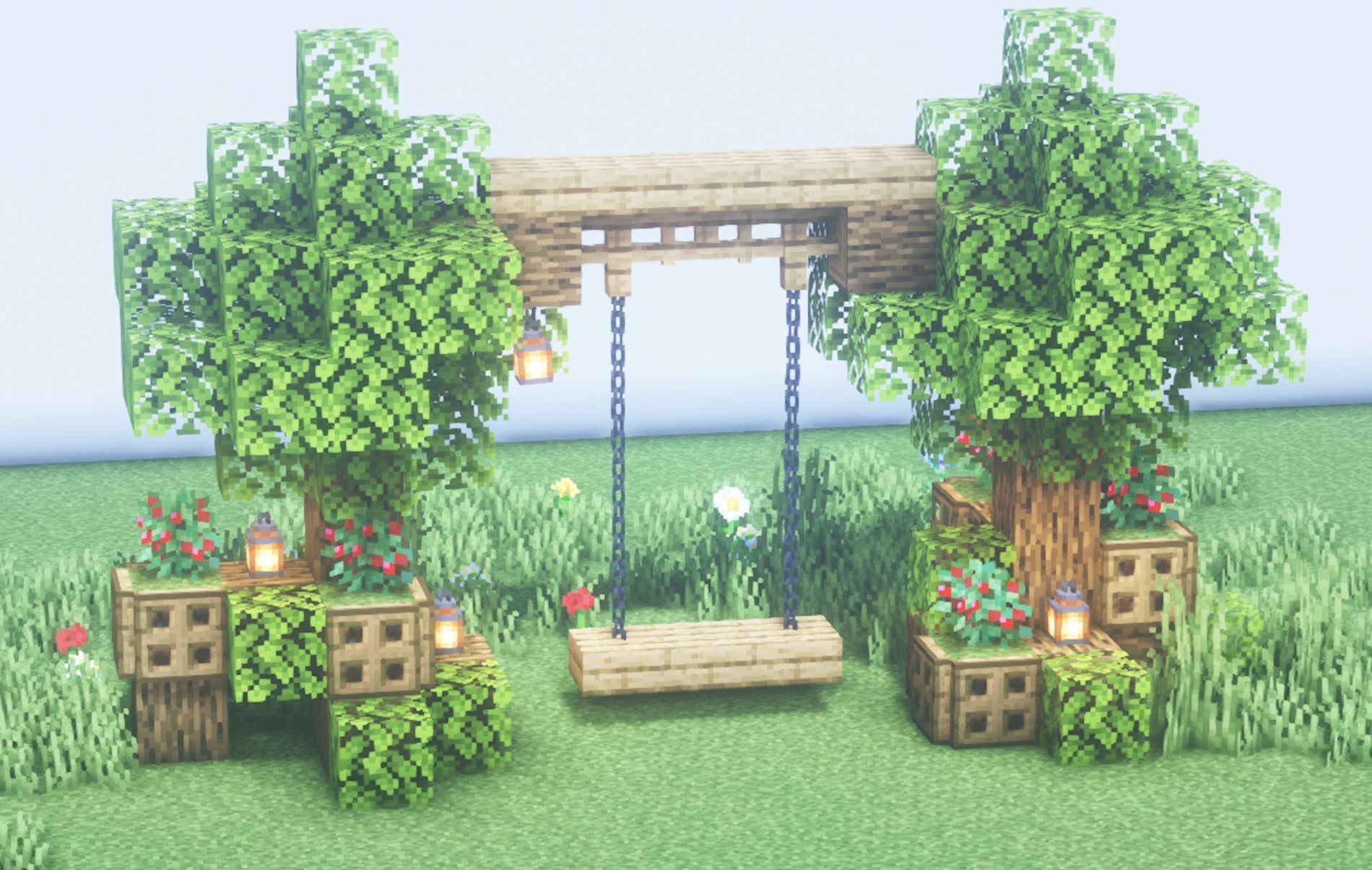 pretty minecraft garden ideas