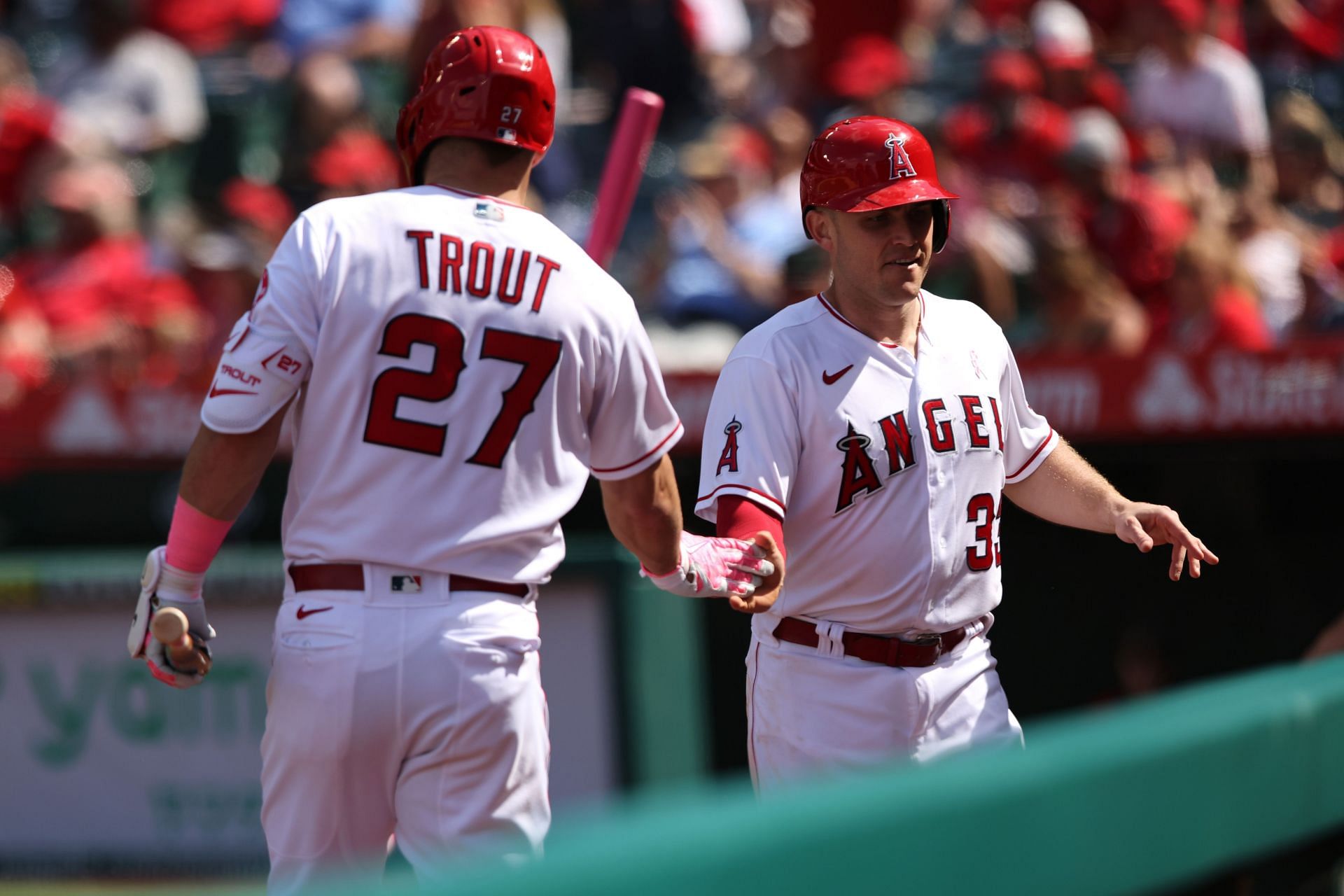 Angels outfielder Mike Trout made history with his 161st career home run at Angels Stadium on Monday.