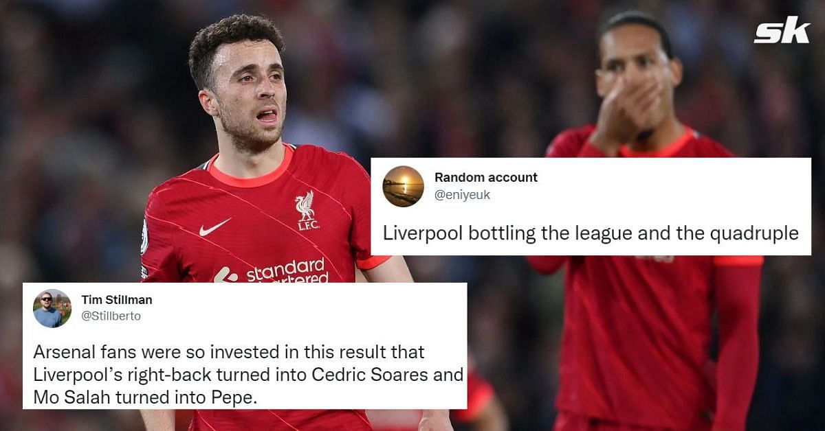 Twitter reacts to the Reds dropping points in the Premier League.