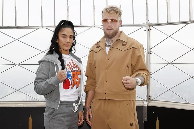 Watch: Amanda Serrano straight back into training with Jake Paul after losing to Katie Taylor