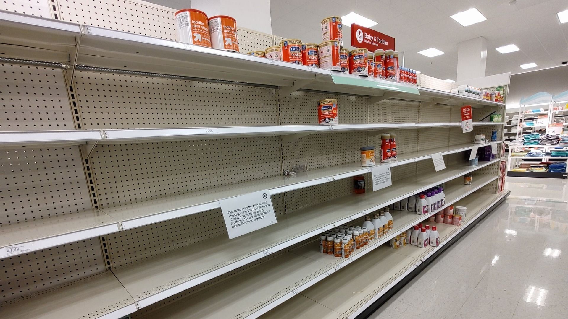 The demand for baby formula across the United States has increased significantly in the month of April itself (Image via Twitter/@JackPosobiec)