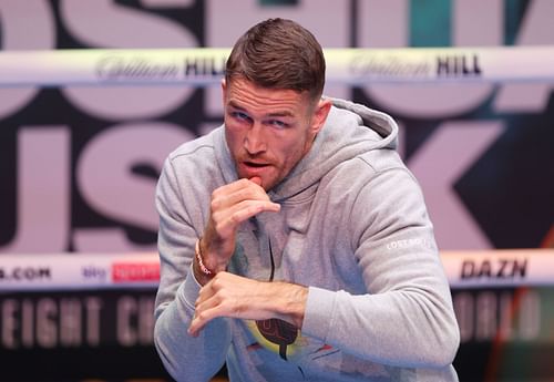 Callum Smith at the Anthony Joshua v Oleksandr Usyk - Media Workout