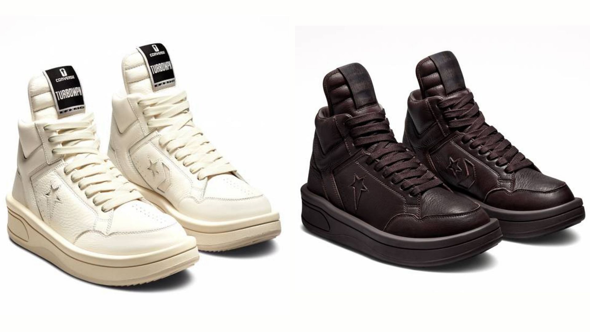 Rick Owens x Converse reimagined the classic basketball shoes in two colorways (Image via Converse)