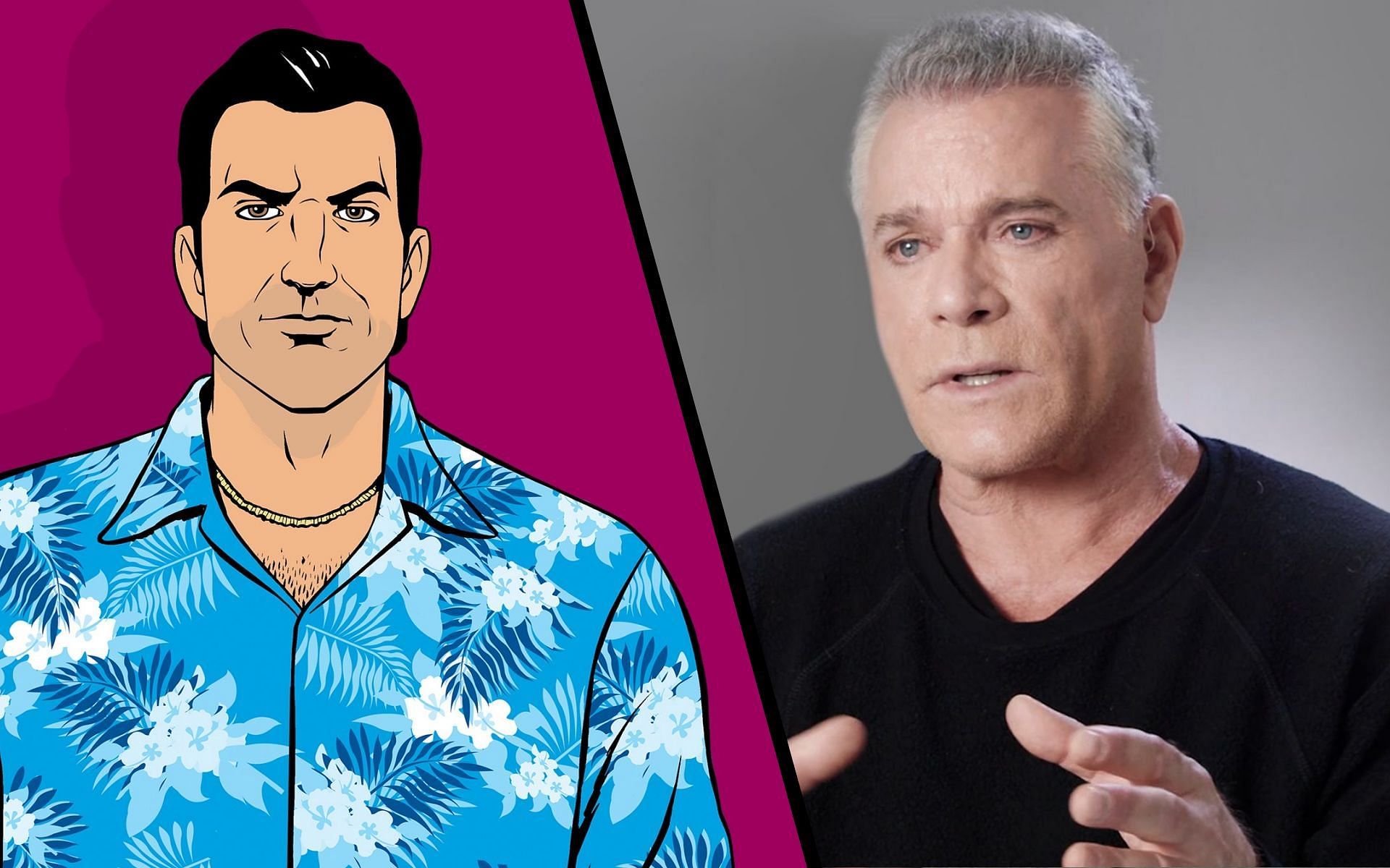 Ray Liotta was the voice actor for GTA Vice City&#039;s Tommy Vercetti (Image via Rockstar Games, GQ)