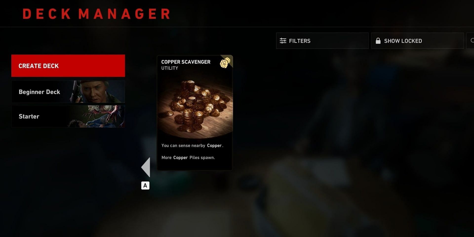 A look at the Copper Scavenger card in Back 4 Blood (Image via Turtle Rock Studios)