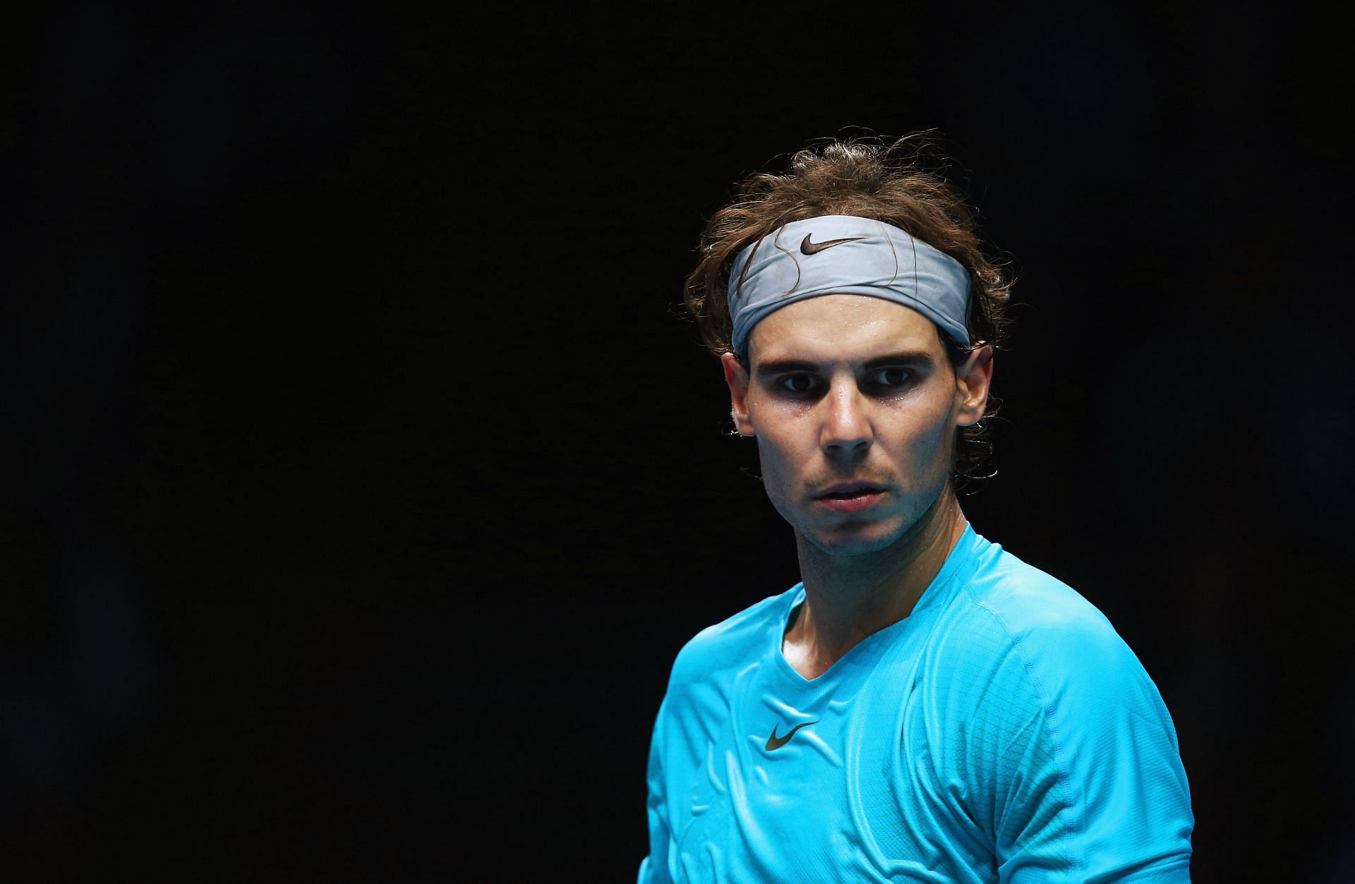 Rafael Nadal during his final against Novak Djokovic at the 2013 ATP Finals