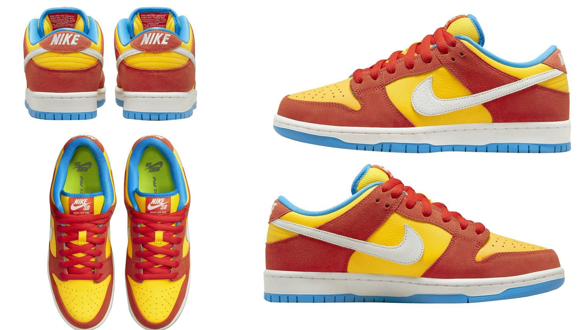 Nike&rsquo;s SB Dunk Low Bart Simpson is ready for release (Image via Sportskeeda)