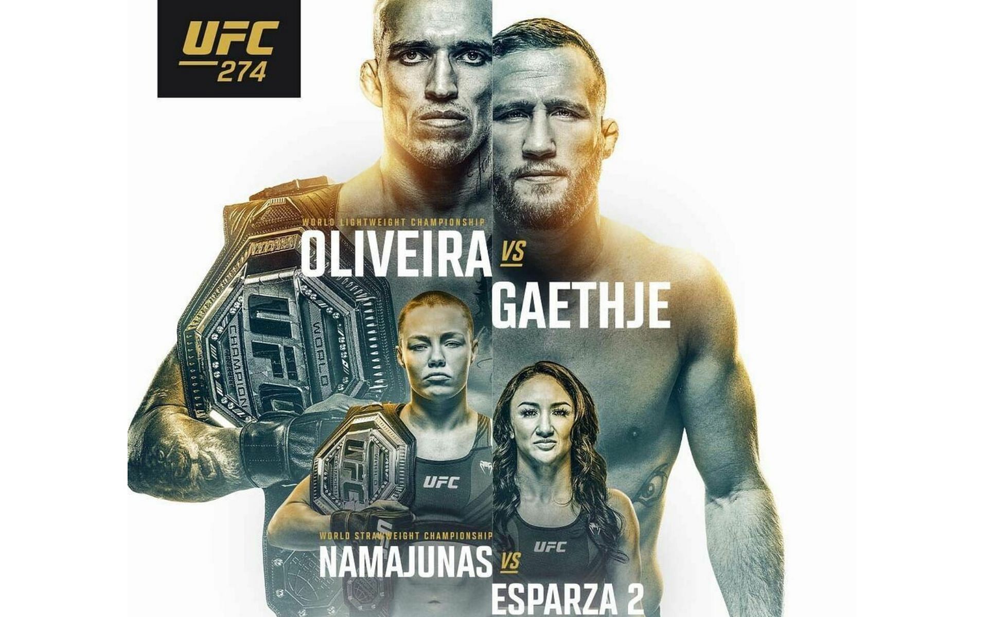 UFC 274 poster (Photo credit UFC)
