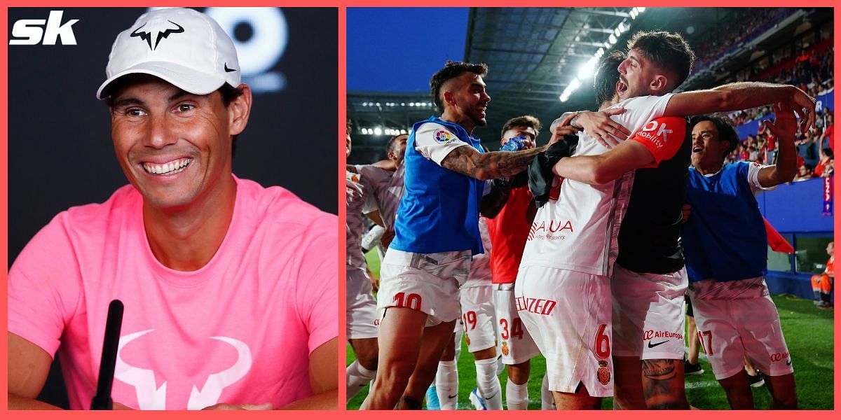 Rafael Nadal is ecstatic after his hometown club avoided La Liga relegation on the final day
