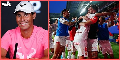 Rafael Nadal is ecstatic after his hometown club avoided La Liga relegation on the final day