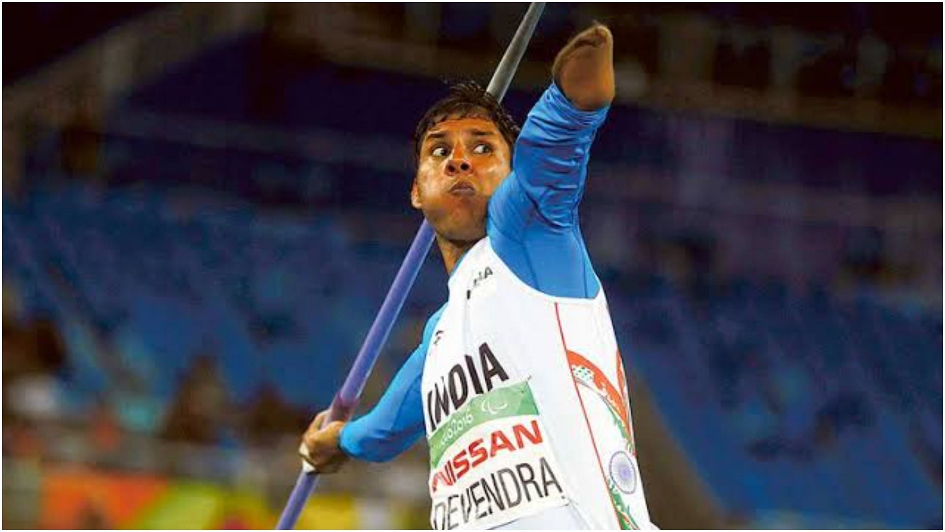 Three-time Paralympic medalist Devendra Jhajharia in action (Pic Credit: MYAS)