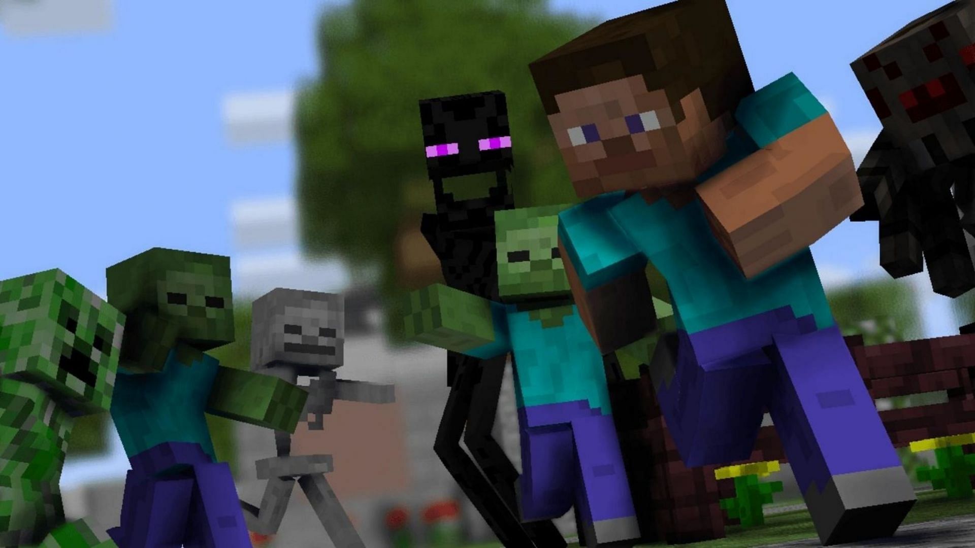 Many Minecraft mobs are hazardous to the player, some much more than others (Image via Mojang)