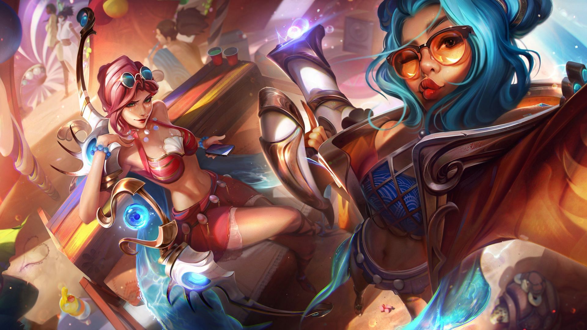 Ocean Song Ashe (left) and Zeri (right) (Image via Riot Games)