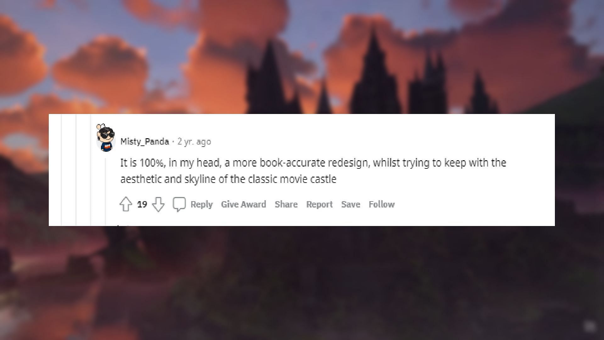 A comment on the game 1/2 (Image via Hogwarts Legacy/Reddit)