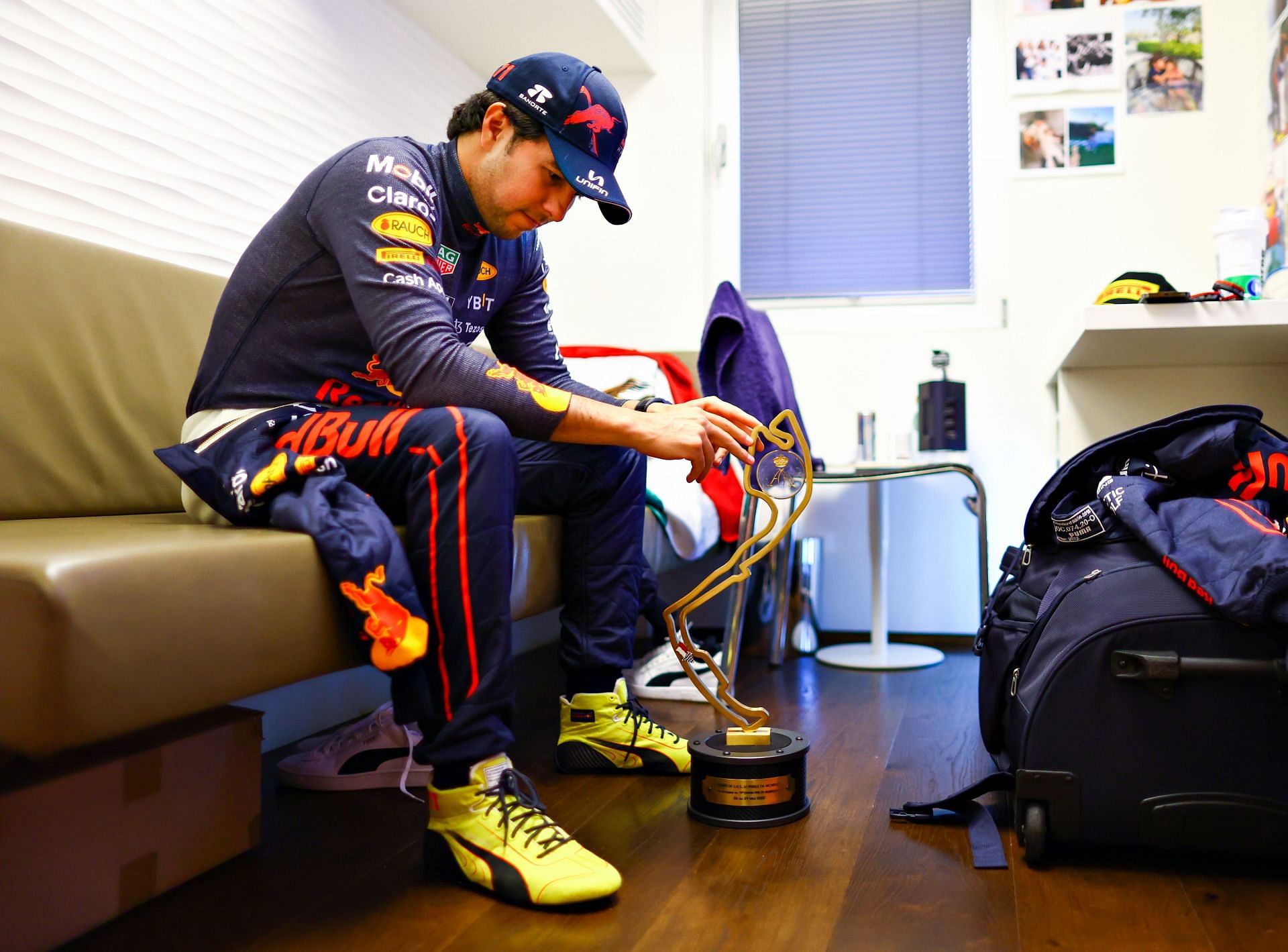 Sergio Perez after he scored his first Monaco win