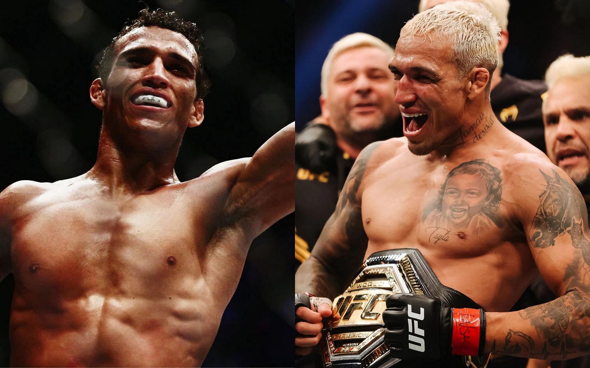 Charles Oliveira shares a video of his championship journey