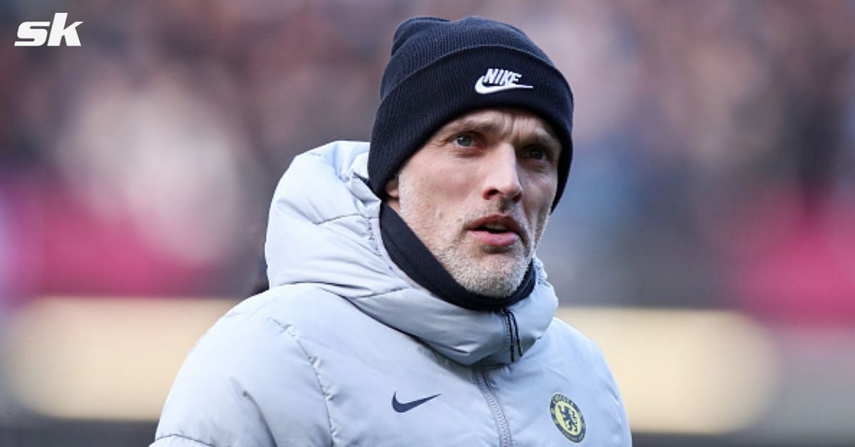 Blues manager Thomas Tuchel reacts during a match.