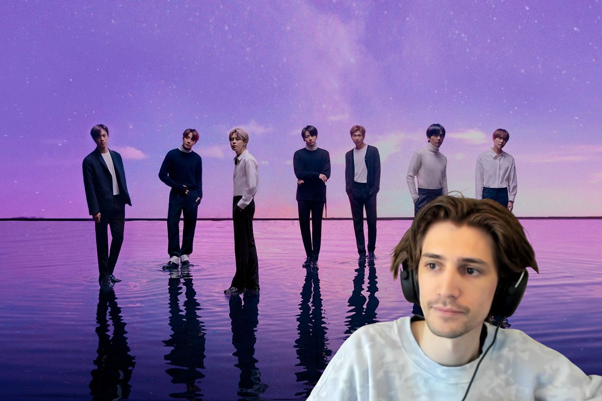 xQc confessed his love for BTS in his recent livestream (Image via Sportskeeda)