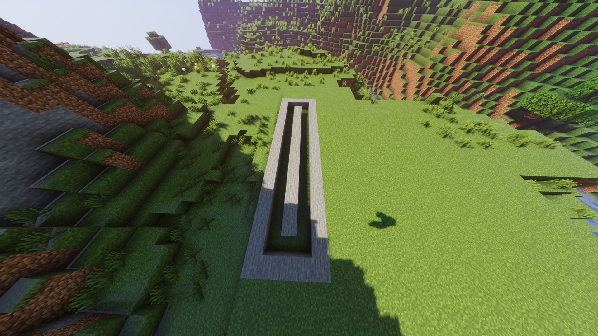 The central block line (Image via Minecraft)