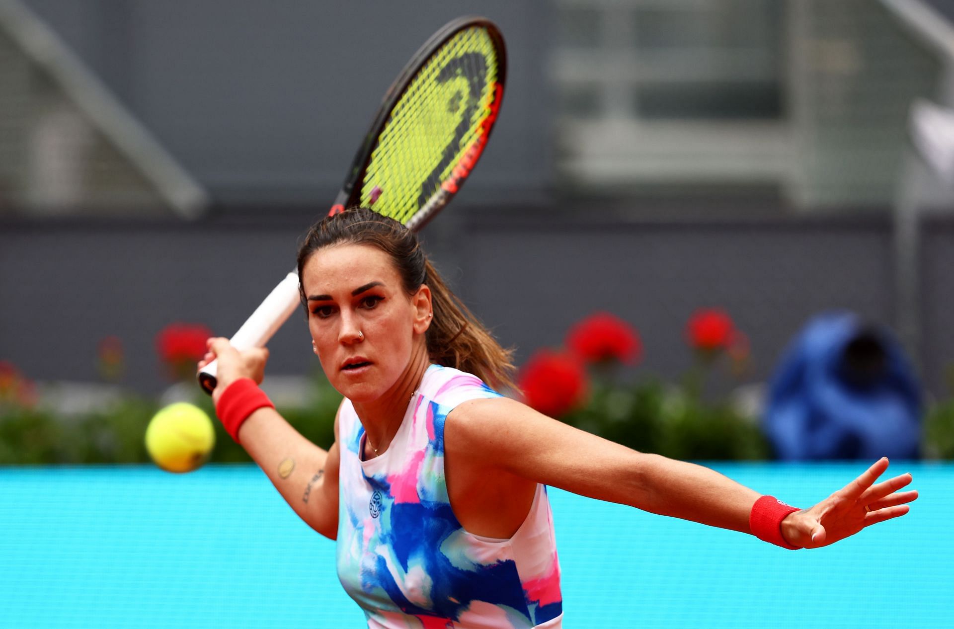 Parrizas-Diaz in action at the Madrid Open