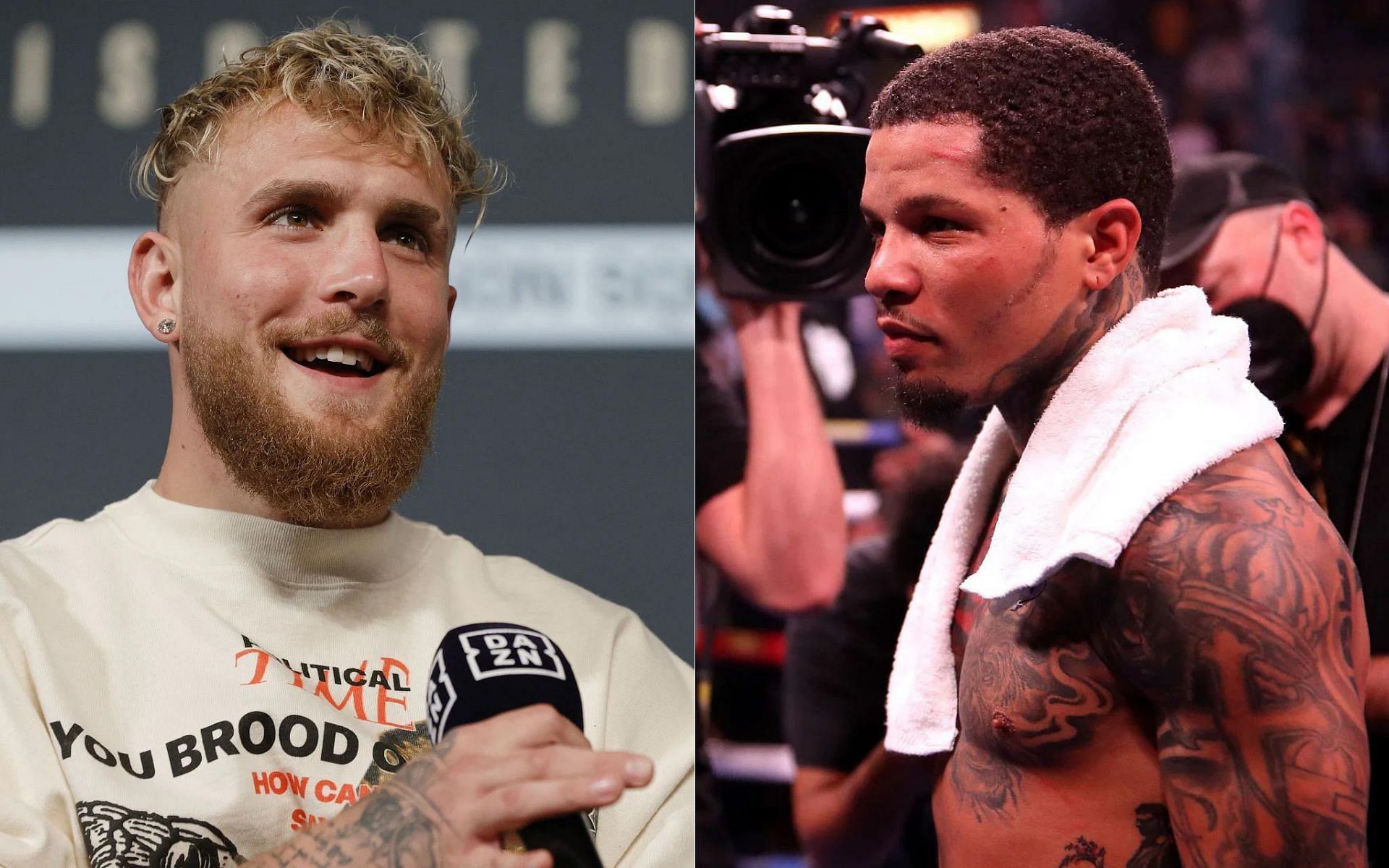 Jake Paul (left) and Gervonta Davis (right)