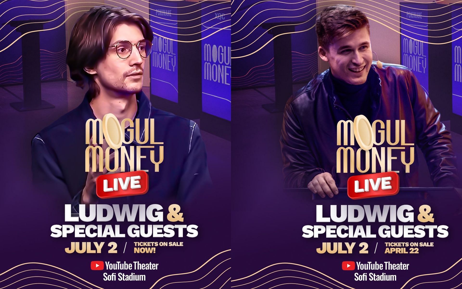 The final episode of Mogul Money Live will be broadcasted on July 6, 2022 (Images via LudwigAhgren/Twitter)
