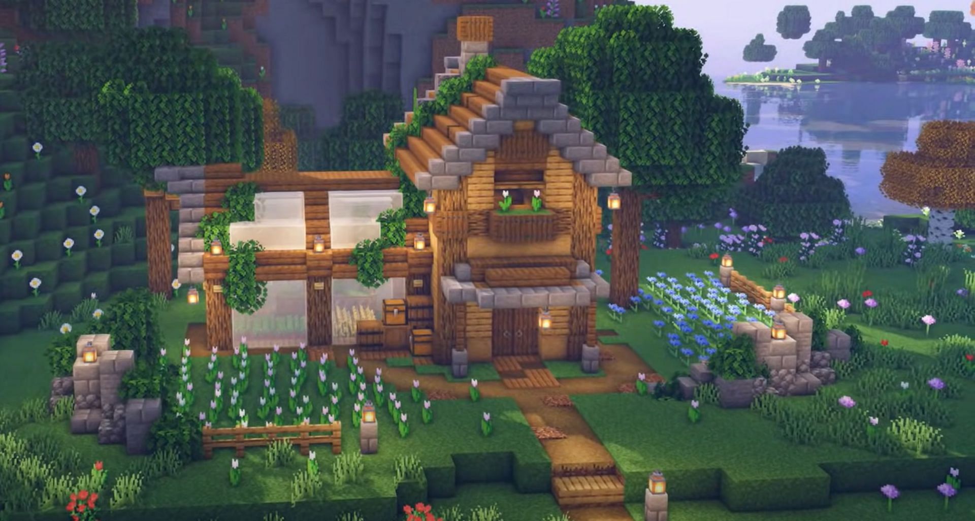This design ensures Minecraft players and their crops are safe from any trouble (Image via Dio Rods/YouTube)