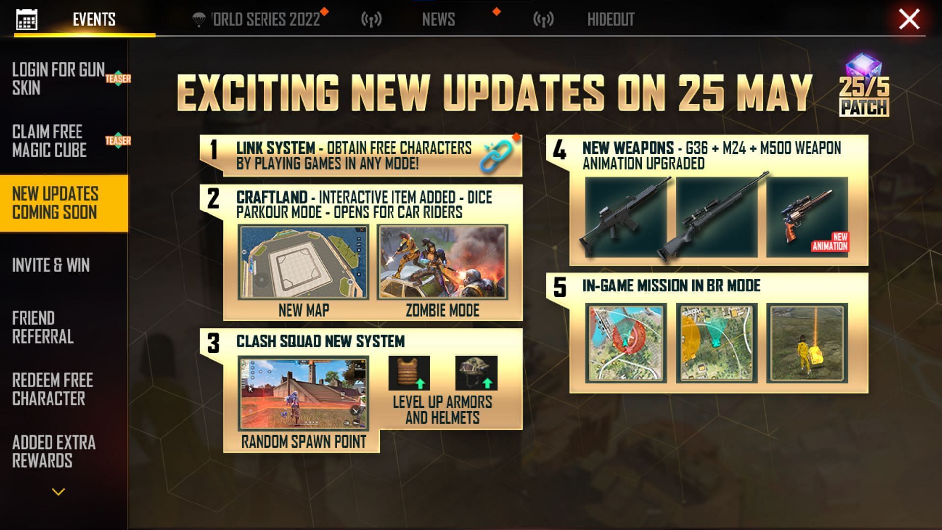 These are the features the developers have officially announced (Image via Garena)