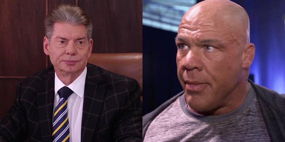 WWE Chairman Vince McMahon (left); The Olympic Gold Medalist (right)