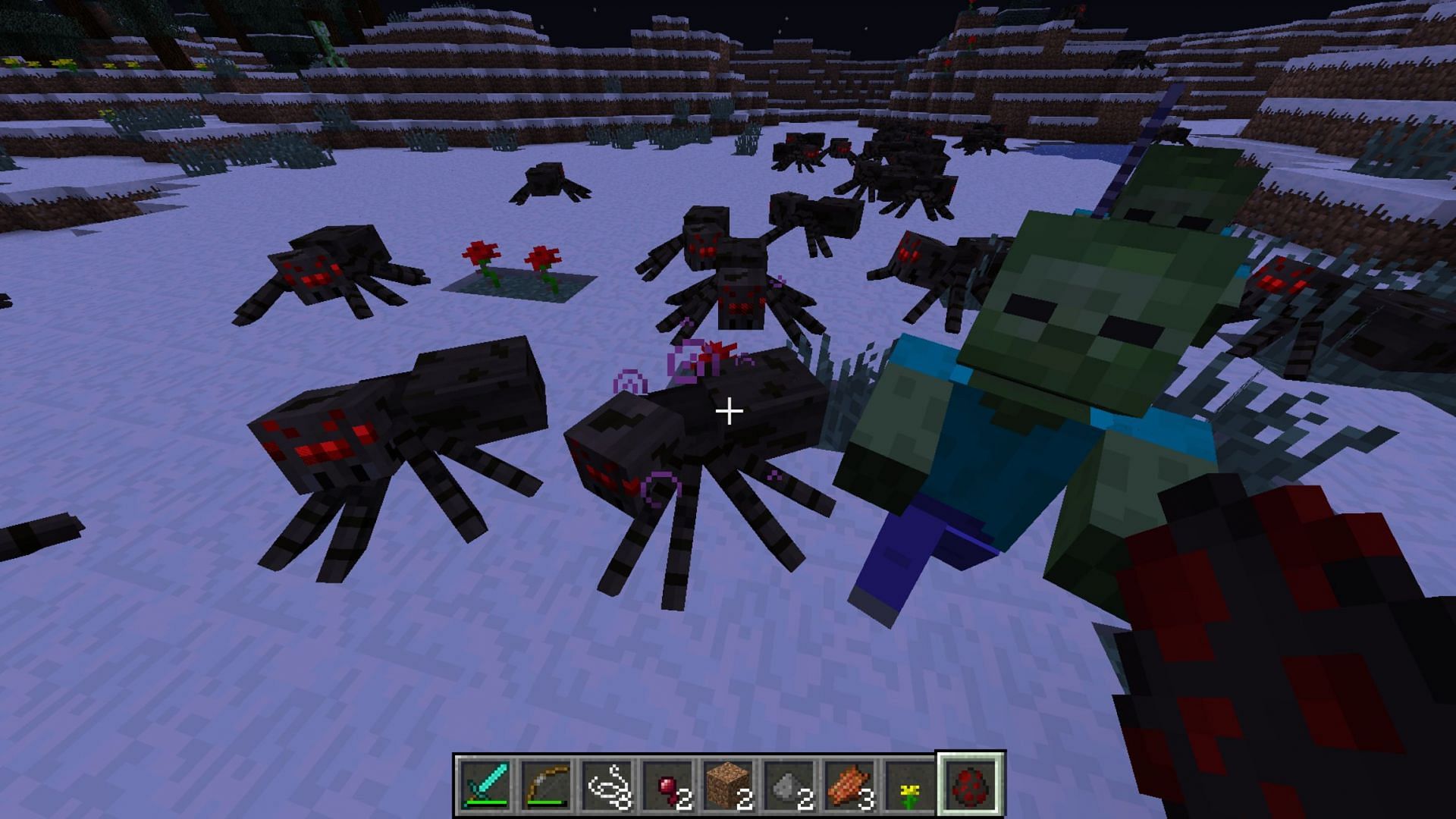 A buffed spider found in Hard Mode (Image via oCrapaCreeper/Minecraft Forum)