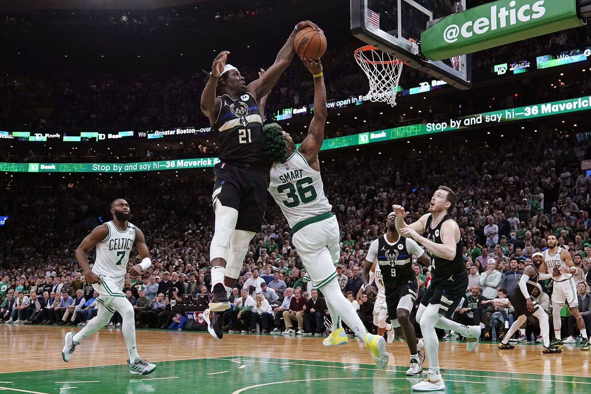 Jrue Holiday&#039;s elite defense pushed the Milwaukee Bucks to a stunning come-from-behind win over the Boston Celtics in Game 5. [The Washington Post]