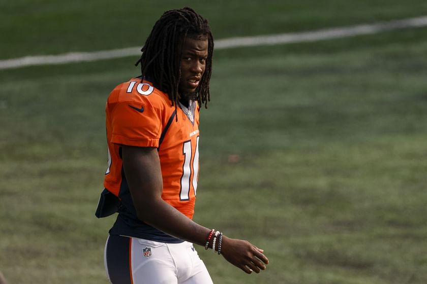 Broncos' WR Jerry Jeudy was arrested by the Arapaho County police