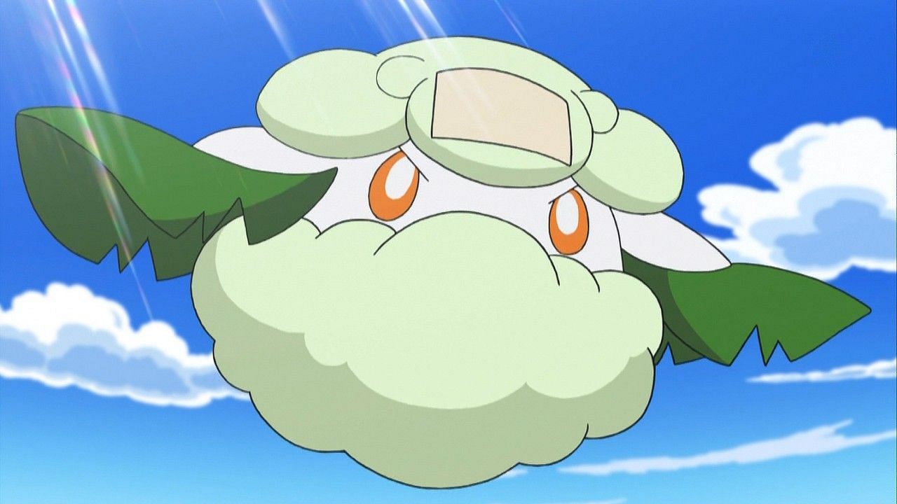 Cottonee as it appears in the anime (Image via The Pokemon Company)