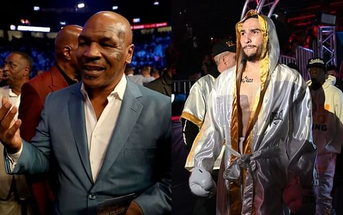 Mike Tyson (L) has recently met up with Nico Ali Walsh (R) to show him his birds.