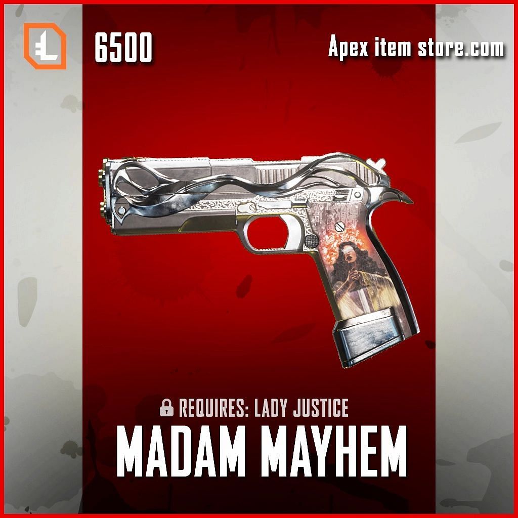 This reskin of the P2020 is very rare and has only been featured in-game twice in Apex Legends (Image via apexitemstore.com)