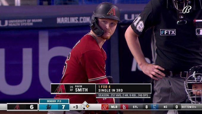 Overrated chants take over the stadium in the 9th, Arizona Diamondbacks  first baseman sends homer into stands to silence Miami Marlins fans