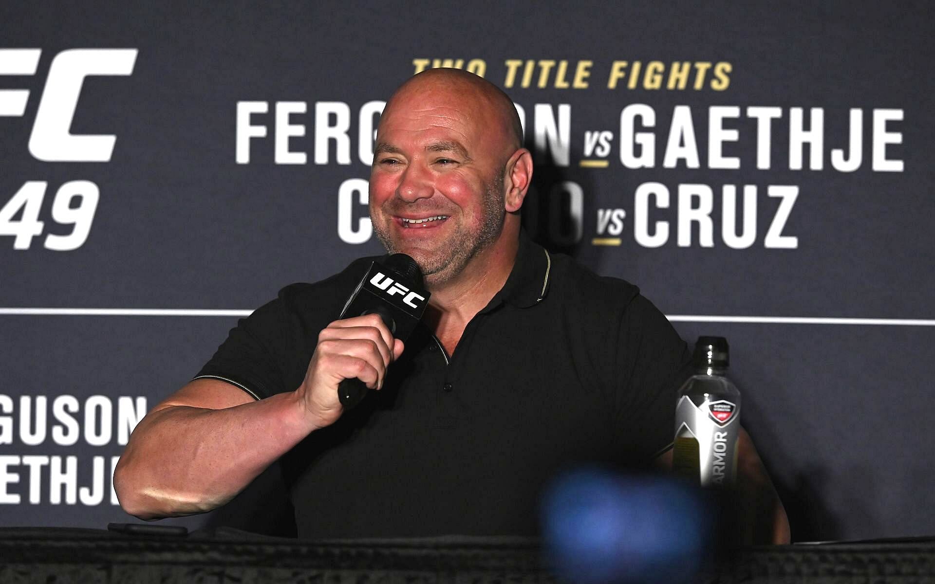 UFC President during a press conference at UFC 249