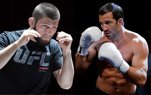 Khabib Nurmagomedov (left); Luke Rockhold (right)