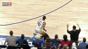 Watch: Steph Curry gets agitated after getting tripped by beer vendor during Warriors vs Mavericks Game 3