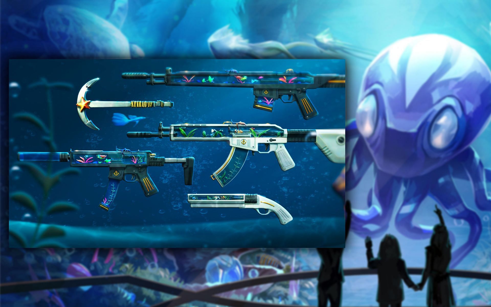 Valorant introduces a new aquarium-themed premium skin line called the Neptune collection (Image via Riot Games)