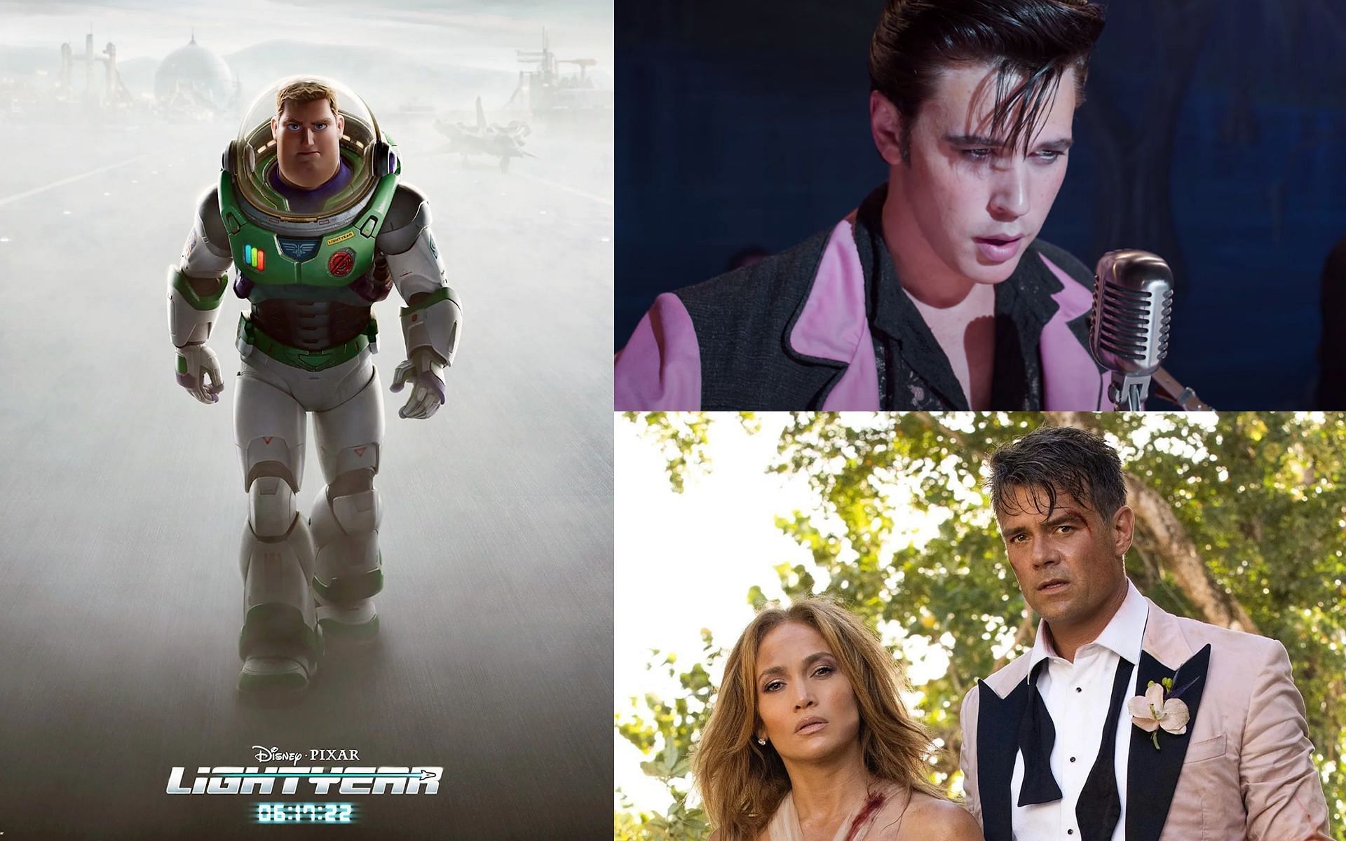 Lightyear, Elvis, and Shotgun Wedding are all releasing in June 2022 (Image via Getty)