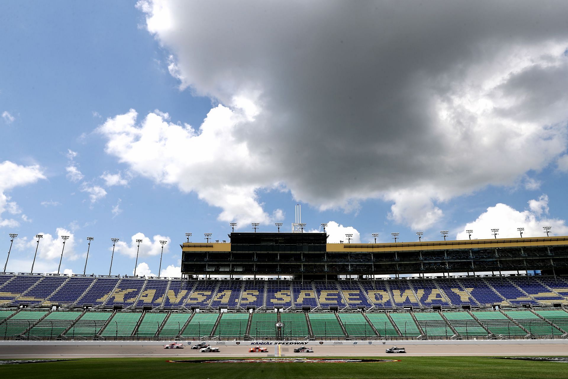A general view of NASCAR Cup Series at Kansas Speedway (Photo by Jamie Squire/Getty Images)