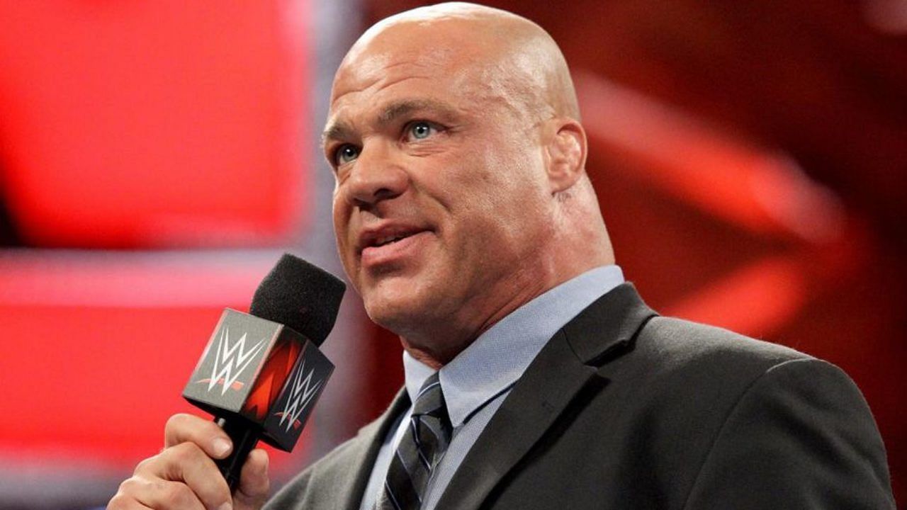 Kurt Angle on being in an amateur wrestling match with a top WWE star